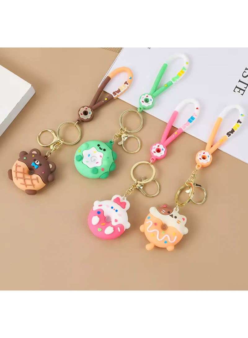 ميدالية رابر شكل دونتس لون بني - Image 3